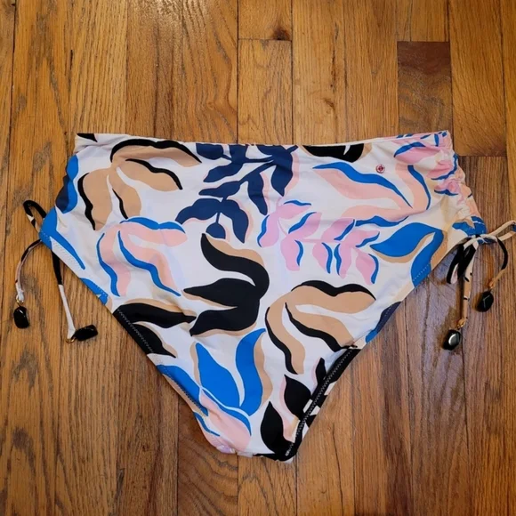 Floral High-Waisted Bikini Bottom - Picture 4 of 4